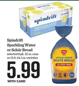 Mariano's Spindrift Sparkling Water or Schär Bread offer