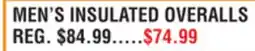 Dunham's Sports MEN'S INSULATED OVERALLS offer