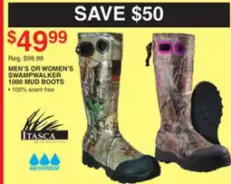 Dunham's Sports MEN'S OR WOMEN'S SWAMPWALKER 1000 MUD BOOTS offer