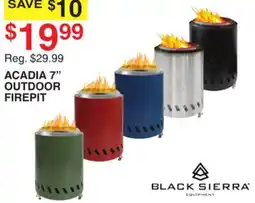 Dunham's Sports BLACK SIERRA ACADIA 7 OUTDOOR FIREPIT offer