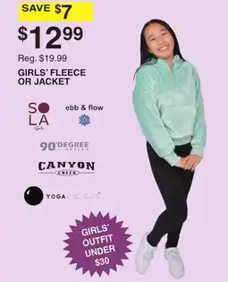 Dunham's Sports GIRLS' FLEECE OR JACKET offer