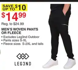 Dunham's Sports MEN'S WOVEN PANTS OR FLEECE offer