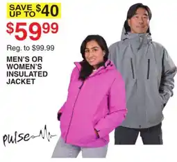 Dunham's Sports MEN'S OR WOMEN'S INSULATED JACKET offer