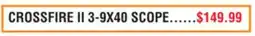 Dunham's Sports CROSSFIRE II 3-9X40 SCOPE offer