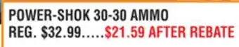 Dunham's Sports POWER-SHOK 30-30 AMMO offer