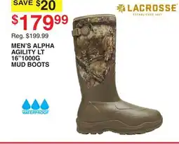 Dunham's Sports MEN'S ALPHA AGILITY LT 16 1000G MUD BOOTS offer
