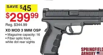 Dunham's Sports SPRINGFIELD ARMORY XD MOD 3 9MM OSP offer