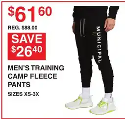 Dunham's Sports MEN'S TRAINING CAMP FLEECE PANTS offer
