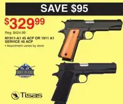 Dunham's Sports TISAS M1911-A1 45 ACP OR 1911 A1 SERVICE 45 ACP offer