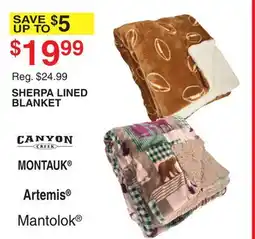 Dunham's Sports SHERPA LINED BLANKET offer