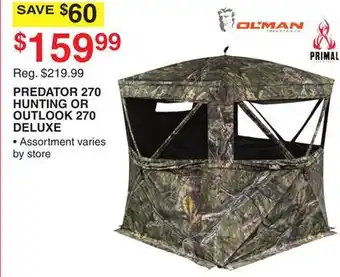 Dunham's Sports PREDATOR 270 HUNTING OR OUTLOOK 270 DELUXE offer