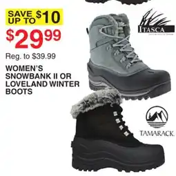 Dunham's Sports WOMEN'S SNOWBANK II OR LOVELAND WINTER BOOTS offer