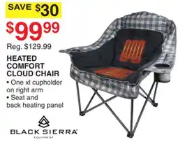 Dunham's Sports BLACK SIERRA HEATED COMFORT CLOUD CHAIR offer