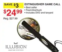 Dunham's Sports EXTINGUISHER GAME CALL offer