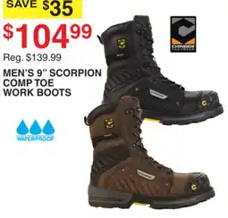 Dunham's Sports CHINDOK MEN'S 9 SCORPION COMP TOE WORK BOOTS offer