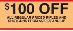 Dunham's Sports RIFLES AND SHOTGUNS offer