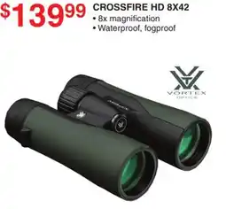 Dunham's Sports VORTEX OPTICS CROSSFIRE HD 8X42 offer