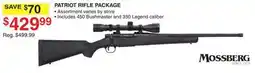 Dunham's Sports MOSSBERG PATRIOT RIFLE PACKAGE offer