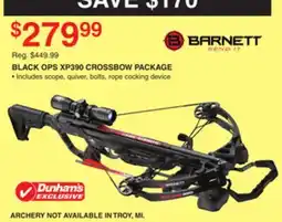 Dunham's Sports BLACK OPS XP390 CROSSBOW PACKAGE offer