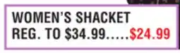 Dunham's Sports CANYON CREEK WOMEN'S SHACKET offer