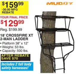 Dunham's Sports MUDDY 18' CROSSFIRE XT 2-MAN LADDER offer