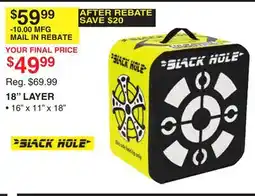 Dunham's Sports BLACK HOLE 18 LAYER offer