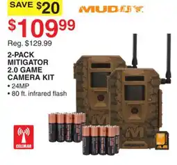 Dunham's Sports 2-PACK MITIGATOR 2.0 GAME CAMERA KIT offer