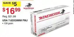 Dunham's Sports WINCHESTER USA 7.62X39MM FMJ offer