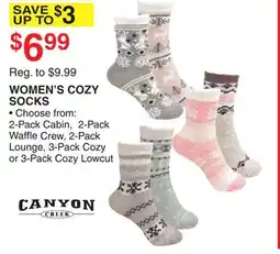 Dunham's Sports CANYON CREEK WOMEN'S COZY SOCKS offer