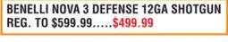Dunham's Sports BENELLI NOVA 3 DEFENSE 12GA SHOTGUN offer