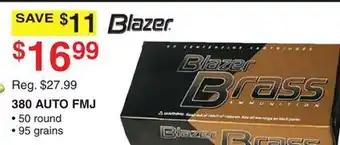 Dunham's Sports BLAZER 380 AUTO FMJ offer