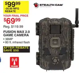 Dunham's Sports STEALTH CAM FUSION MAX 2.0 GAME CAMERA offer