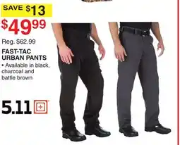 Dunham's Sports FAST-TAC URBAN PANTS offer