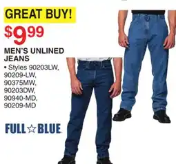 Dunham's Sports FULL BLUE MEN'S UNLINED JEANS offer