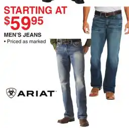 Dunham's Sports ARIAT MEN'S JEANS offer