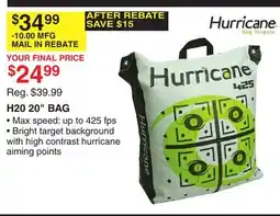 Dunham's Sports HURRICANE H20 20 BAG offer