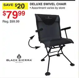 Dunham's Sports BLACK SIERRA DELUXE SWIVEL CHAIR offer
