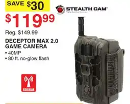 Dunham's Sports STEALTH CAM DECEPTOR MAX 2.0 GAME CAMERA offer