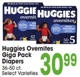 Jewel-Osco Huggies Overnites Giga Pack Giga Pack Diapers offer