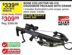 Dunham's Sports BONE COLLECTOR HD 415 CROSSBOW PACKAGE WITH CRANK offer