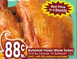 Jewel-Osco Butterball Frozen Whole Turkey offer