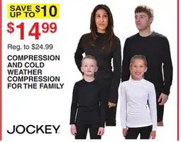 Dunham's Sports JOCKEY COMPRESSION AND COLD WEATHER COMPRESSION FOR THE FAMILY offer