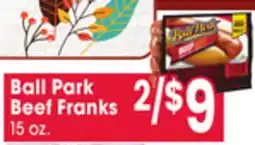 Jewel-Osco Ball Park Beef Franks offer