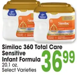 Jewel-Osco Similac 360 Total Care Sensitive Sensitive Infant Formula offer