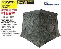 Dunham's Sports AMERISTEP FRONTLINE WIDE-BOTTOM EXTREME HUB offer