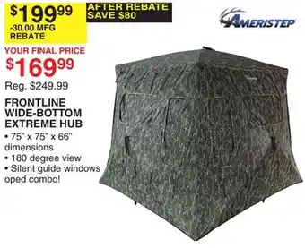 Dunham's Sports AMERISTEP FRONTLINE WIDE-BOTTOM EXTREME HUB offer