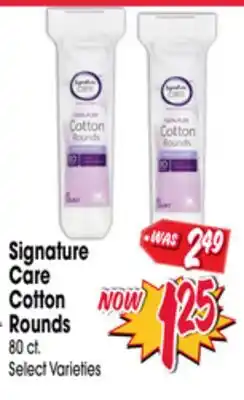 Jewel-Osco Signature Care Cotton Rounds offer