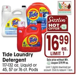Jewel-Osco Tide Laundry Detergent offer
