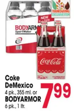 Jewel-Osco Coke DeMexico 4 pk., 355 ml. or BODYARMOR 6 pk., 1 ltr offer