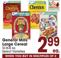 Jewel-Osco General Mills Large Cereal offer